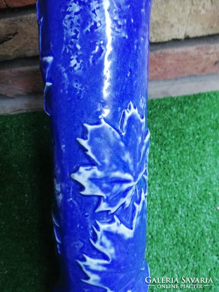 Art studio blue tube vase 30 cm