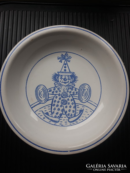 2 pcs retro granite kids plates from Kispest, fairy tale porcelain