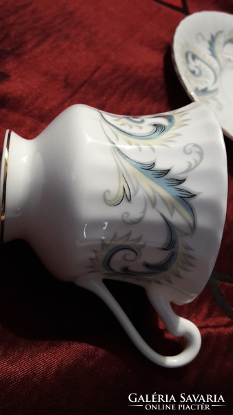 Angol porcelán kávés csésze tányérral