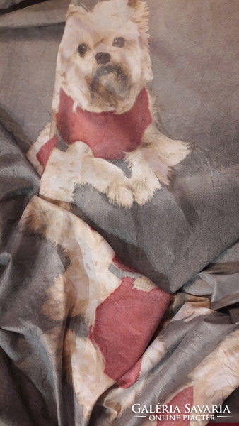 Dog pattern drapery, sheets