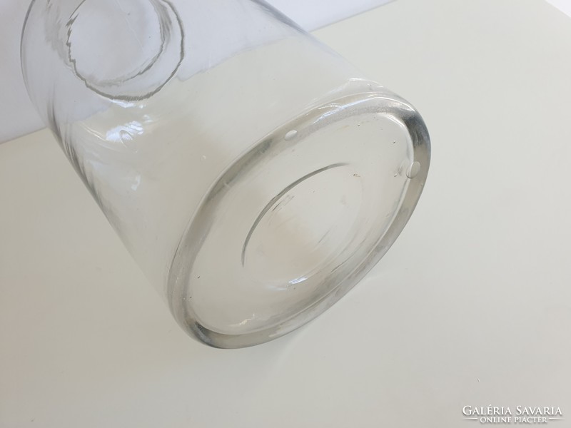 Régi vintage 10 L nagy méretű befőttes dunsztos üveg 10 literes 40 cm