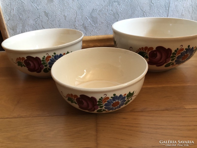 3 + 1 pcs ceramic patterned ceramic bowl and cake bowl - ddr