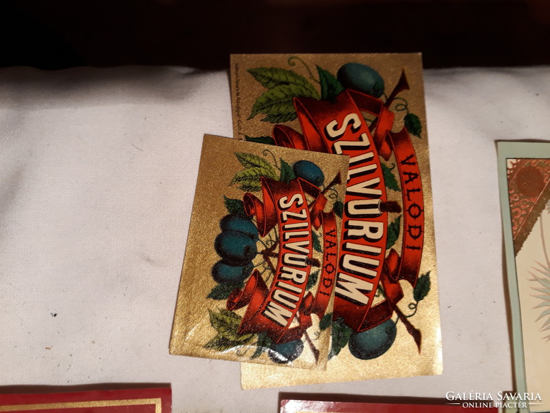 Old Hungarian glass labels, stickers