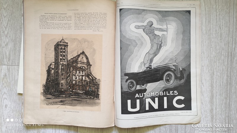 L' Illustration Noel 1925 antik francia újság art magazin a történelem tapintható darabja