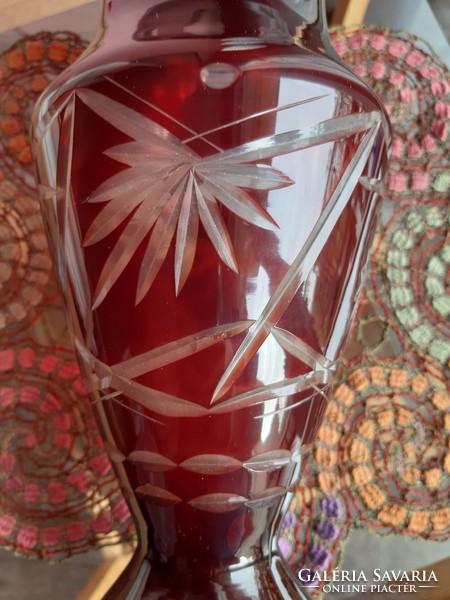 Kristály váza - 27 cm
