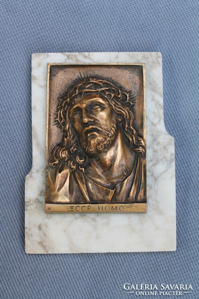 Ecce homo bronze plaque, also as a gift!