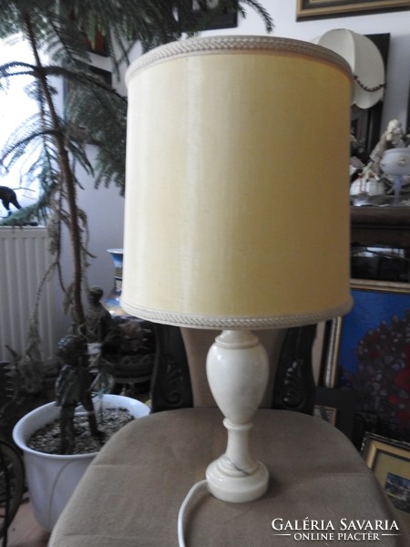 Original Italian alabaster table lamp - large size 54 cm!