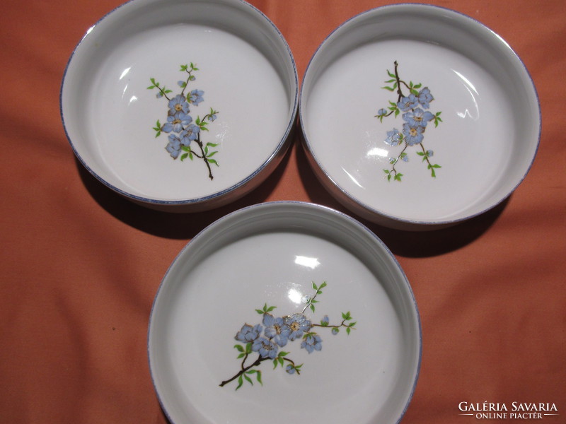 Blue peach blossom bowl and 3 compote bowls
