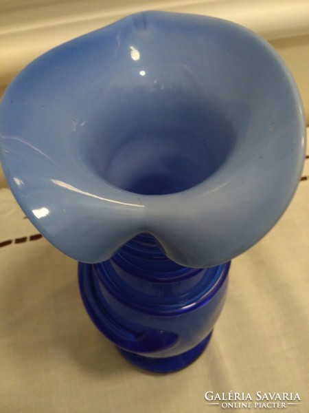 Muránói Calla Lilly glass szakított üveg  váza