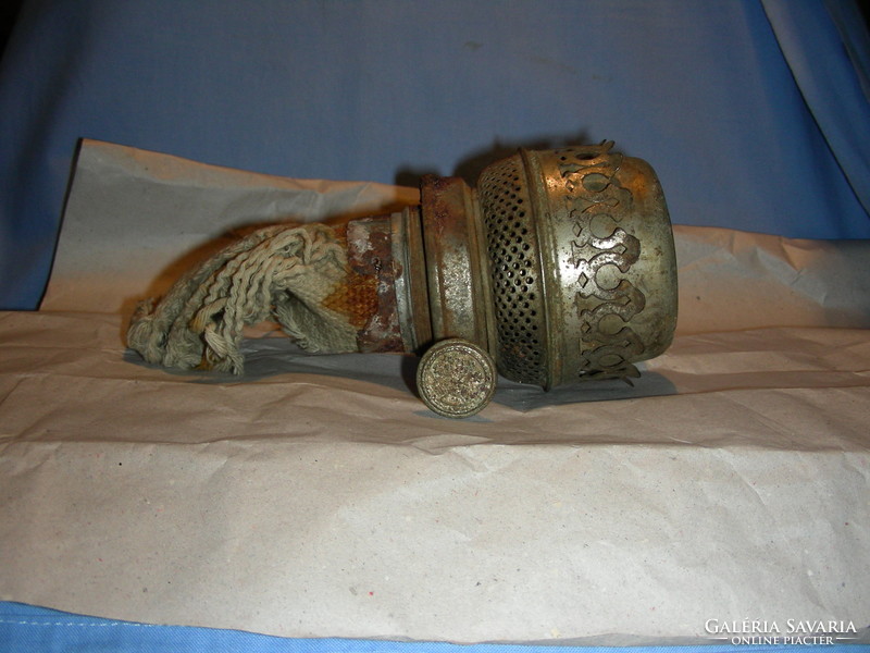 Antique kerosene lamp screwing