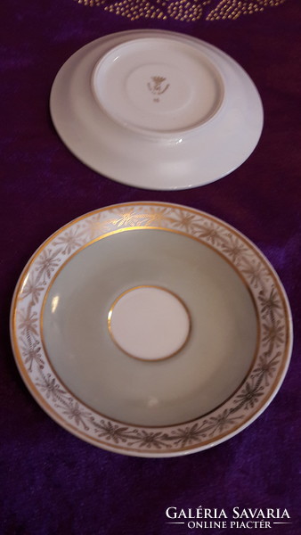 2db porcelán kis tányér, csészealj hiánypótlásnak