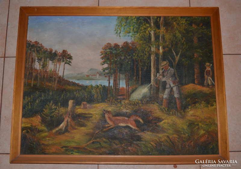Multi-shaped hunter painting