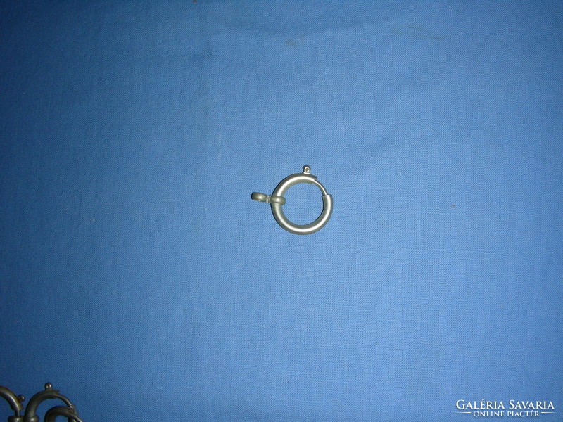 Rugósgyűrű zsebóralánchoz ezüst