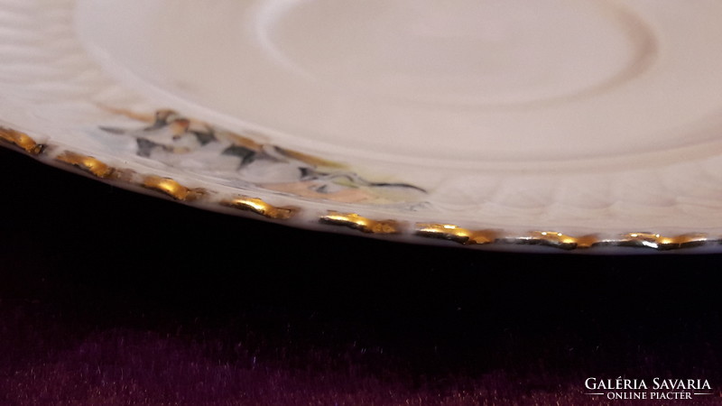 Különleges mintájú porcelán tányér