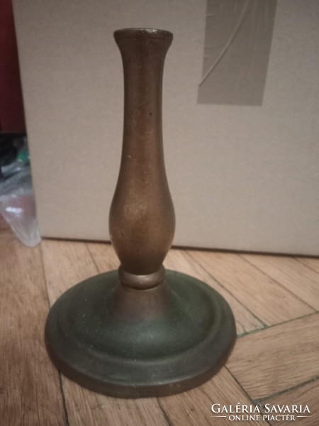 Antique copper candlestick