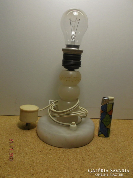 Old alabaster table lamp --8 ---