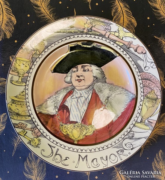 English royal doulton porcelain plate “the mayor” 26 cm.