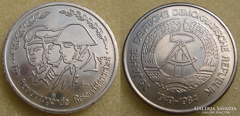 Ddr commemorative coin 1984 35.5mm