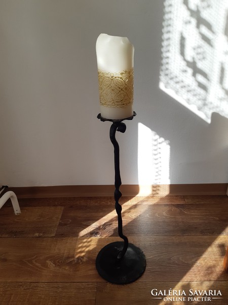 Original wrought iron candle holder 46cm