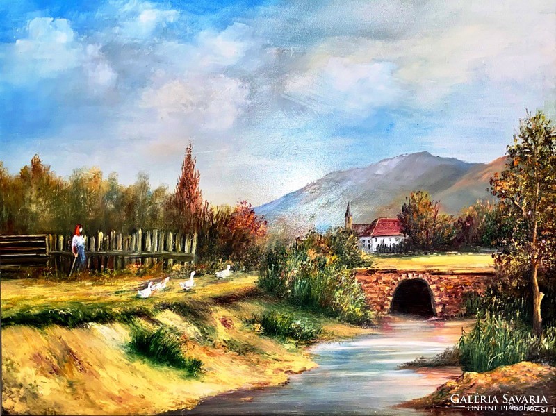 Dezső Mohácsi (1946-) painting