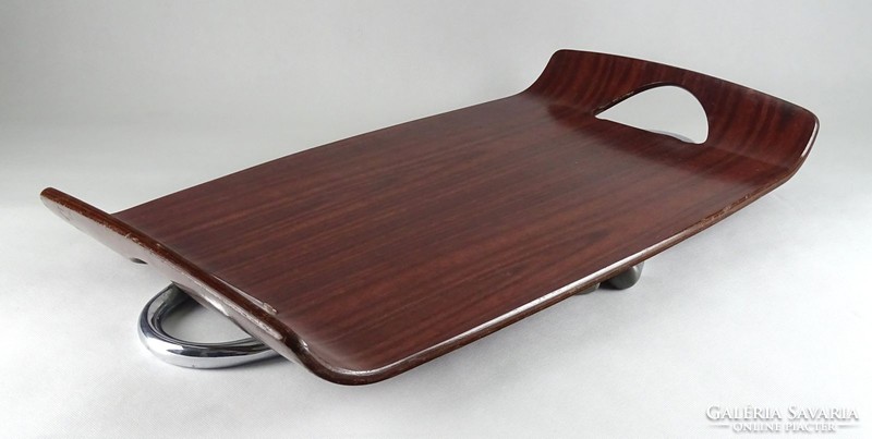1G677 retro folding design chrome foot breakfast table