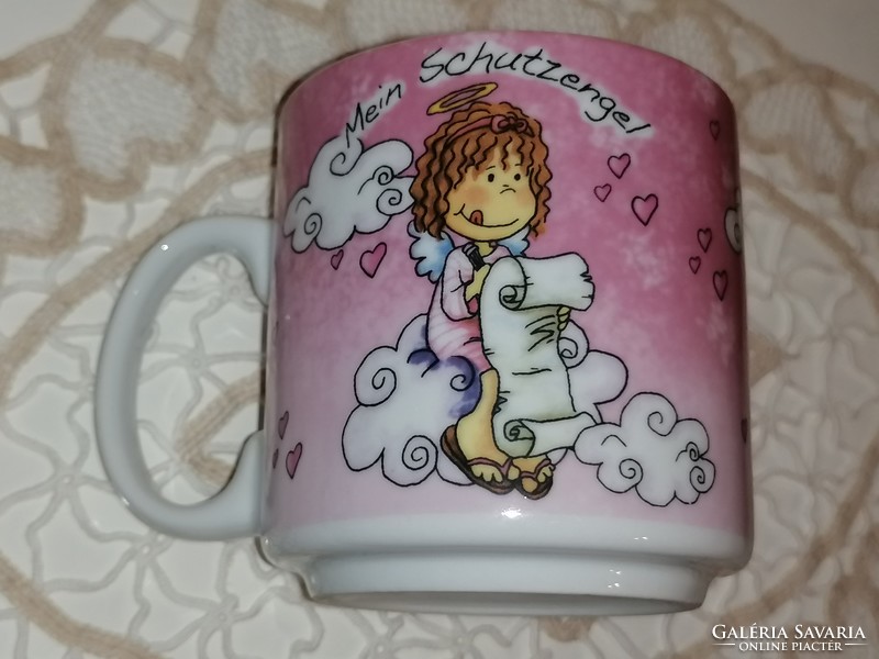Angelic cup, cocoa mug for little girls