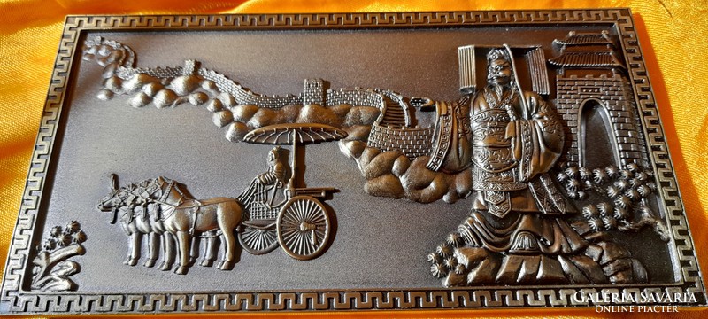 Extra large Chinese Great Wall plaque. Rarity