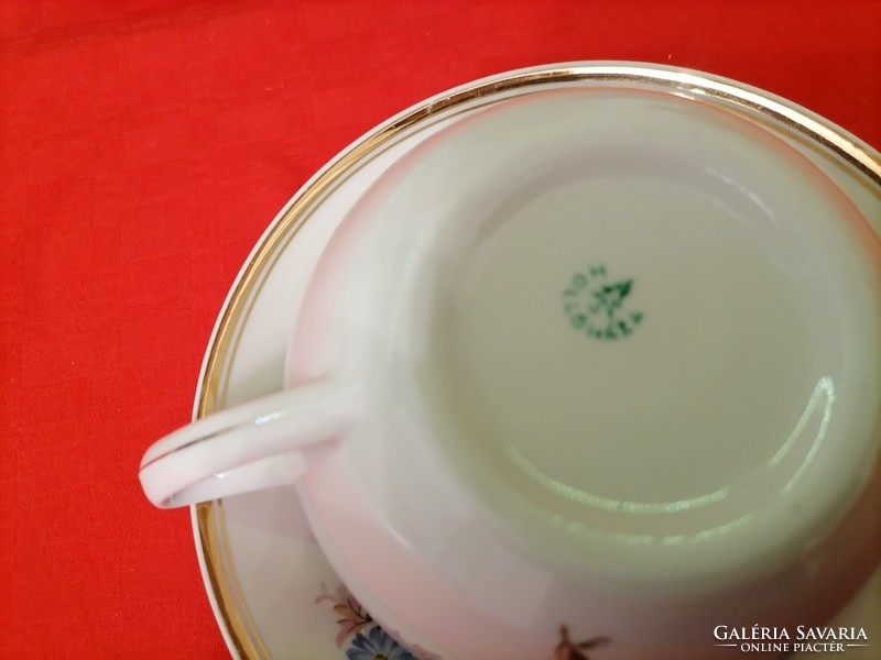 Hollóházi porcelán teás készlet