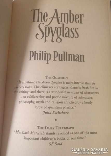 Pullmann: the amber spyglass, negotiable