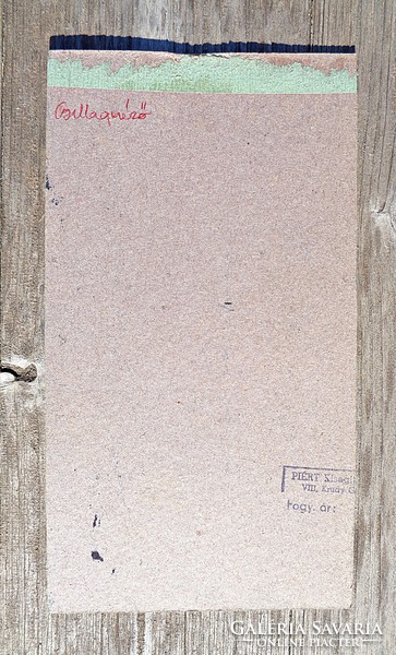 Csillagnéző című kréta-karton kép, Germán szignóval, 1969-es datálással