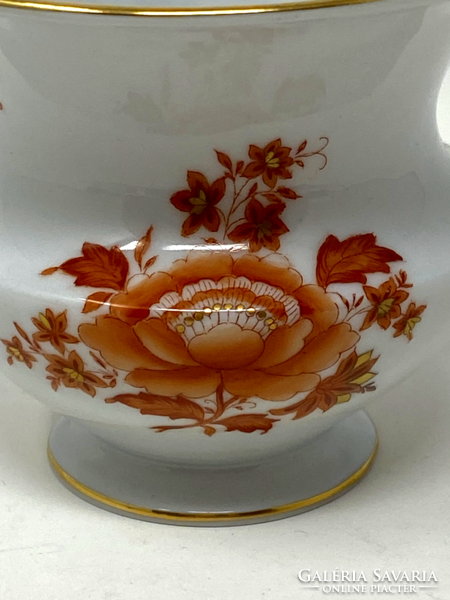 Kis méretű Herendi orange színű Nanking Bouquet mintás váza -CZ