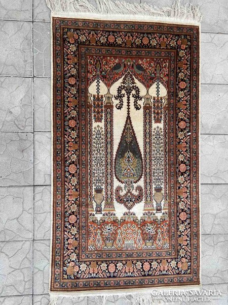 Tabriz selyem-gyapjú iráni kézi szőnyeg