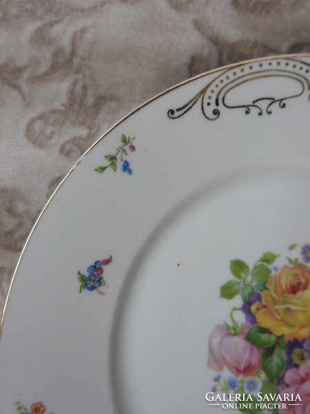 Thun Czechoslovakian porcelain baroque gilded floral plate