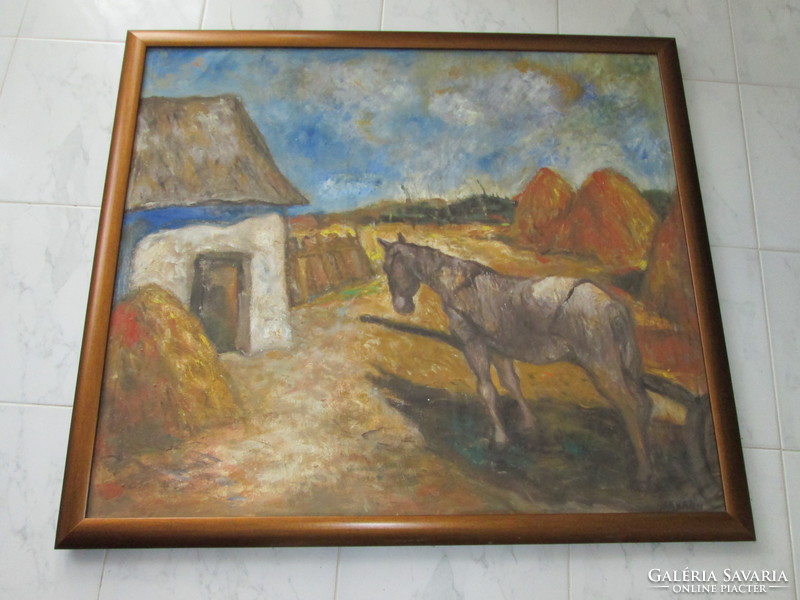 Bakányi gyula painting 90 x 100 cm