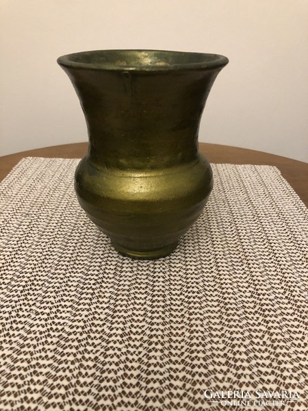 Mohazöld váza 13,5 cm