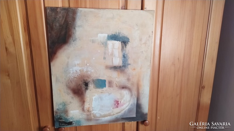 (K) Festmény Ruttner Tamás "Otthon" 50x60 cm