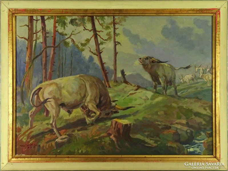 1G863 Kátai Mihály : Viaskodó bikák 1979