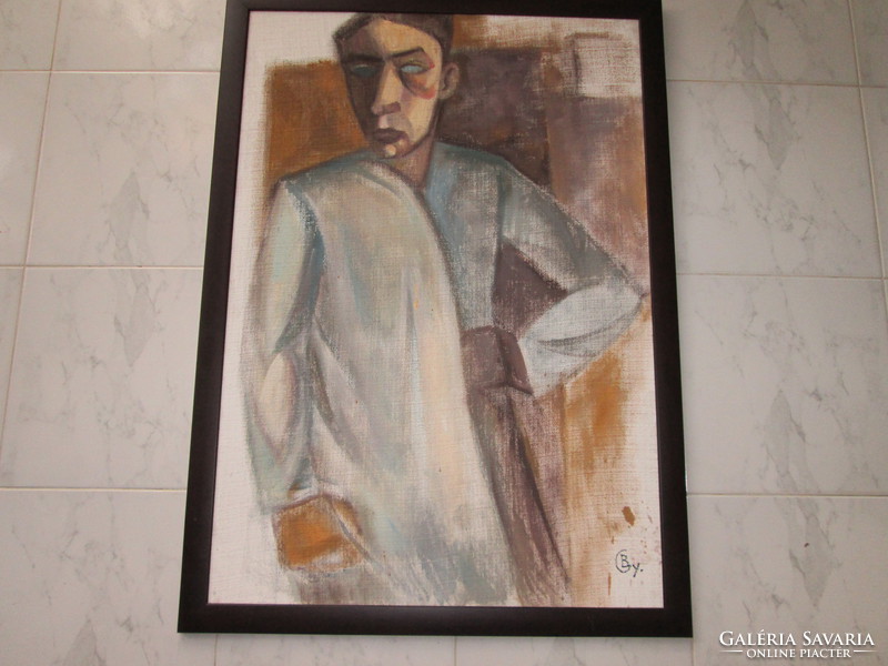 Self-portrait of Gyula Bakányi 100 cm x 70 cm