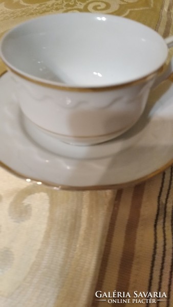 Elegant golden tea cup