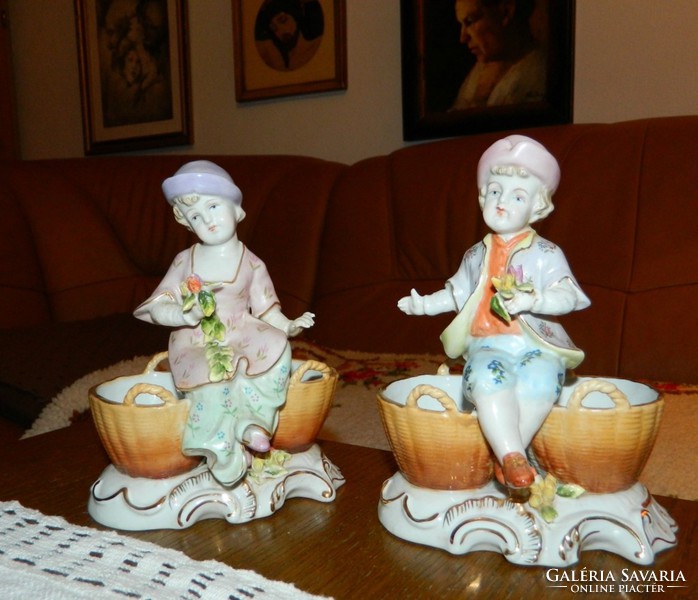 Italian porcelain couple from Milan