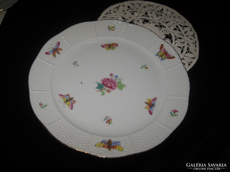Herendi   , pillangós  virágos lapos  , tányér   1941 . gyártású   25 cm