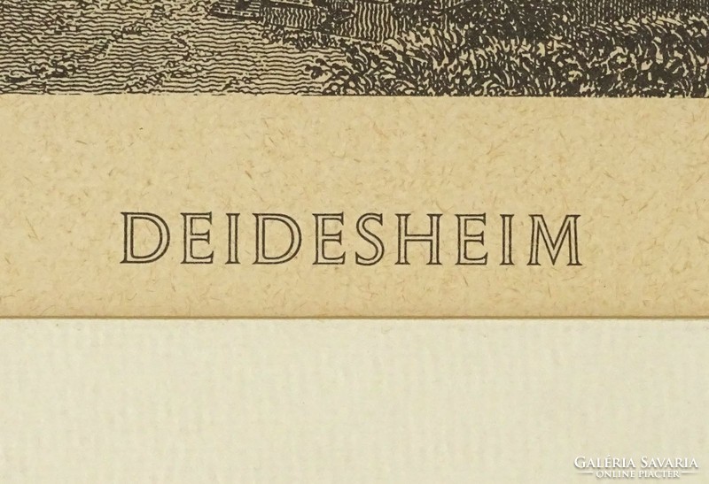 1G896 Deidesheim keretezett illusztráció 25 x 32 cm