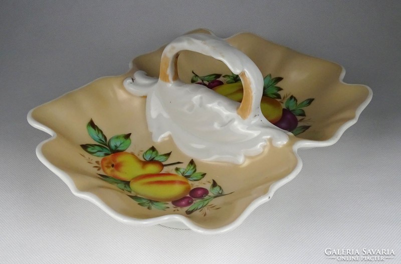 1G961 antique hand painted porcelain tableware centerpiece with fruit pattern 28 cm