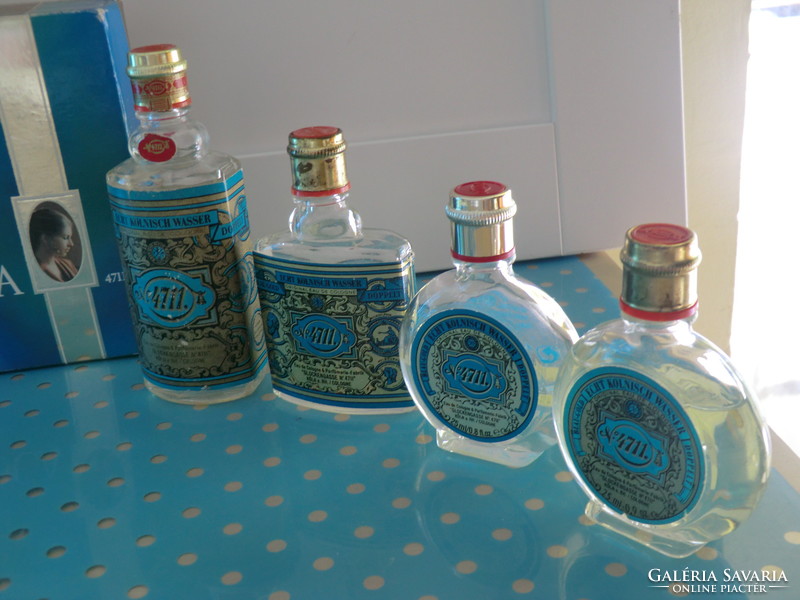A collection of museum pieces from Cologne and 4711 Cologne from the 1970s