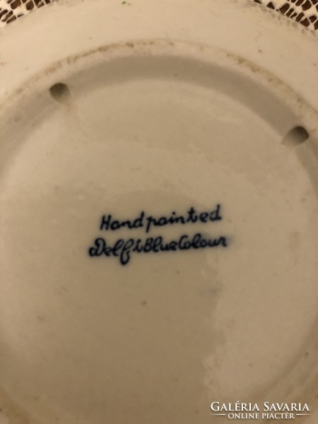 Hand-painted blue paint bowl 10 cm