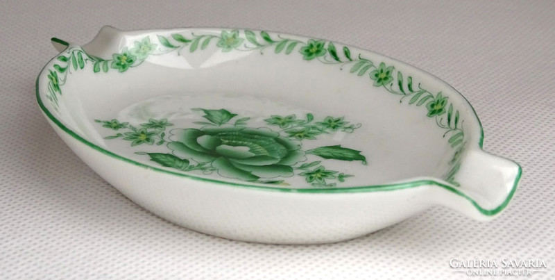 1G983 Herend porcelain ashtray with green apponyi pattern 1944