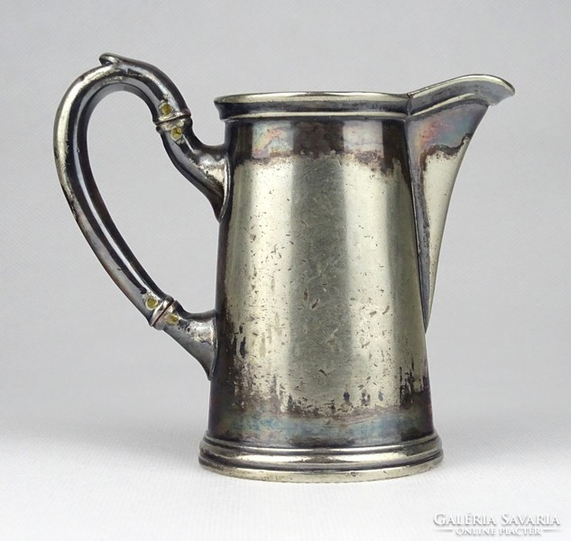 1H014 Antik jelzett ezüstözött BERNDORF kávéházi kiöntő 8.5 cm
