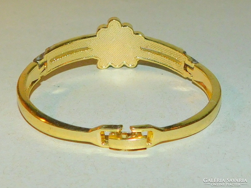 Crystallized swarovski elements crystal gold gold filled bracelet