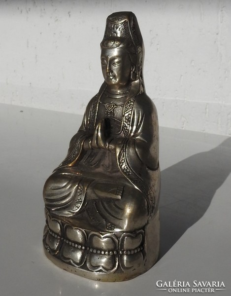 Tibetan silver buddha - Tibetan traditional relic