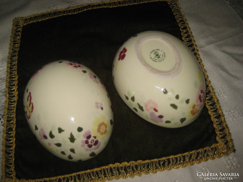 Zsolnay hand-painted eggs 19 x 10 cm